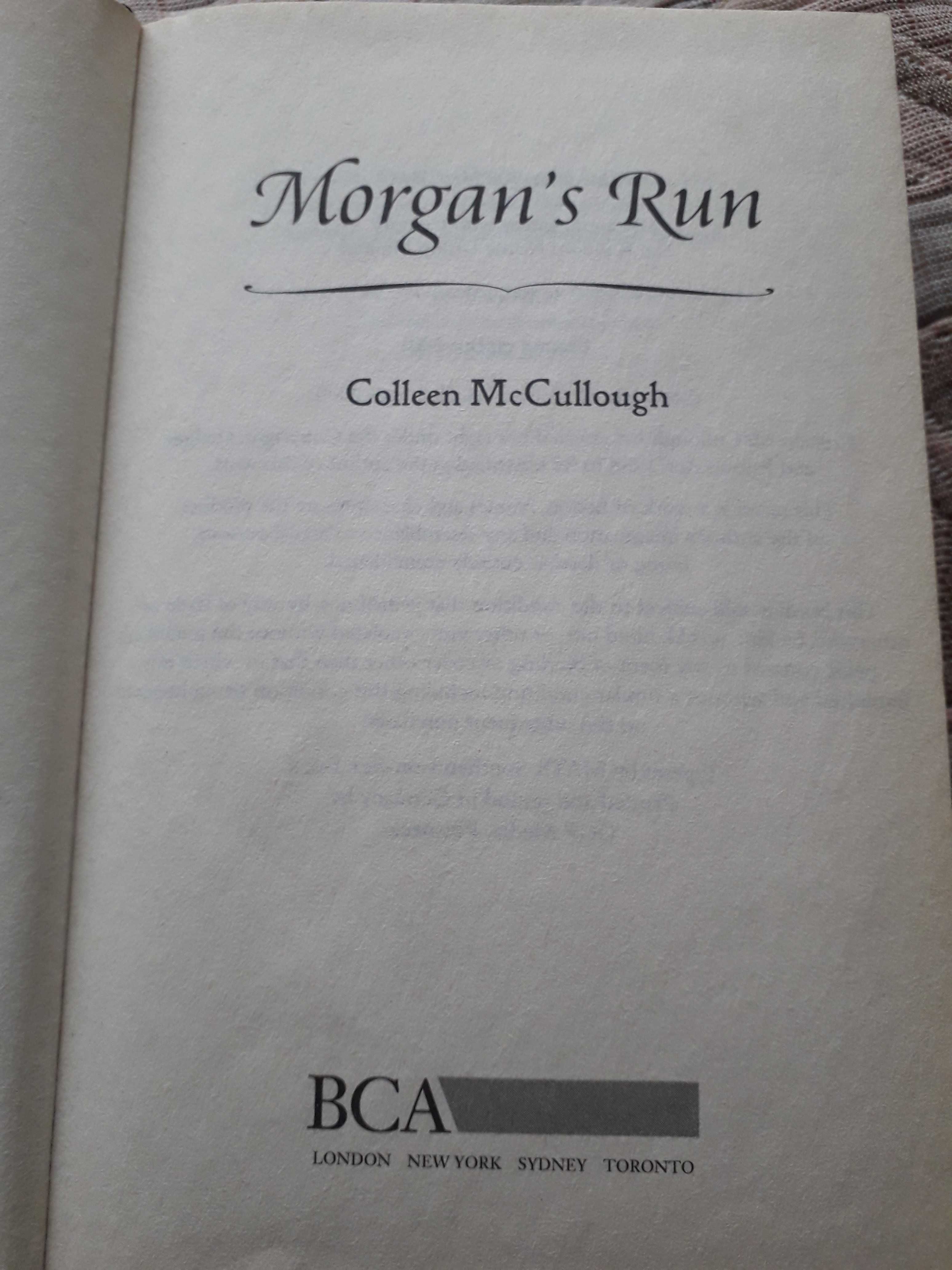Книжка на англійській мові Colleen McCullough Morgan’s Run