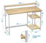 Mesa para computador com apoio de monitor. (100x50x75cm)