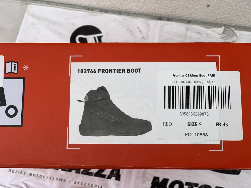 Niskie buty motocyklowe RST frontier rozmiar 43 protektory, NOWE!