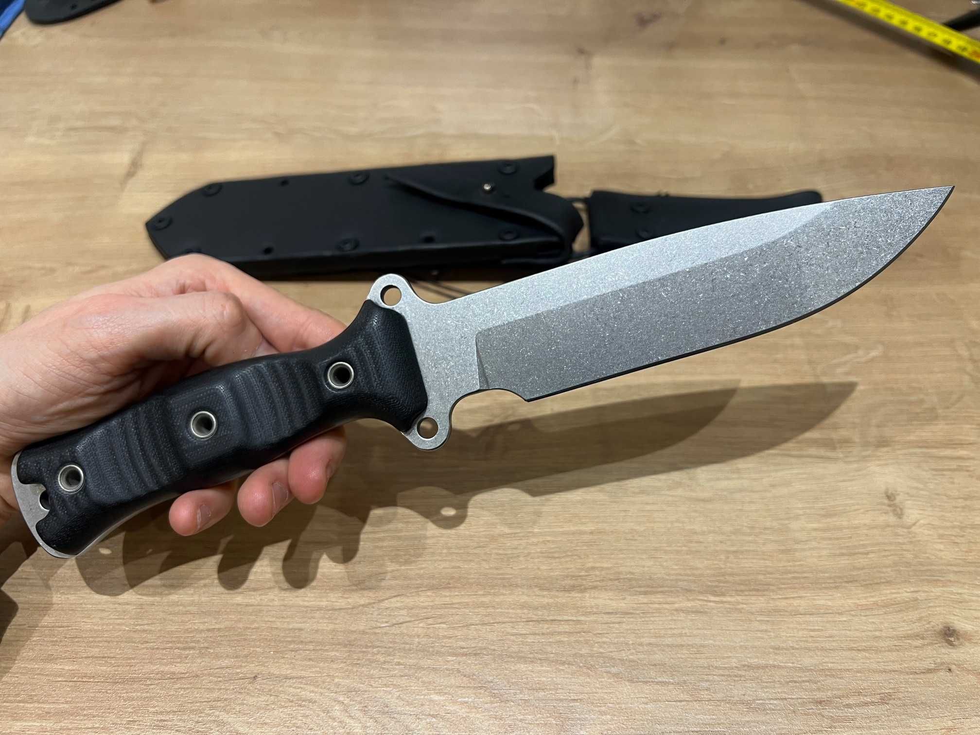 Nóż Busse Team Gemini Nano INFI + skóra