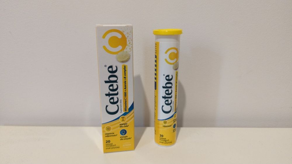 Witamina C Cetebe 1000 mg, 20 tabletek musujących - nowa, oryginalna