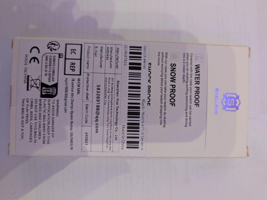 Bracelete Preta Robusta Nova para Relogio Apple watch 44mm...