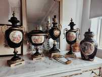 Conjunto de cinco peças Limoges