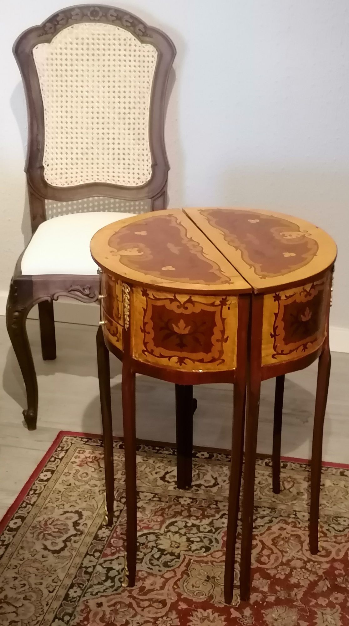 Mesas meia lua (encostar apoio mesinhas cabeceira) Wine tables Luís XV