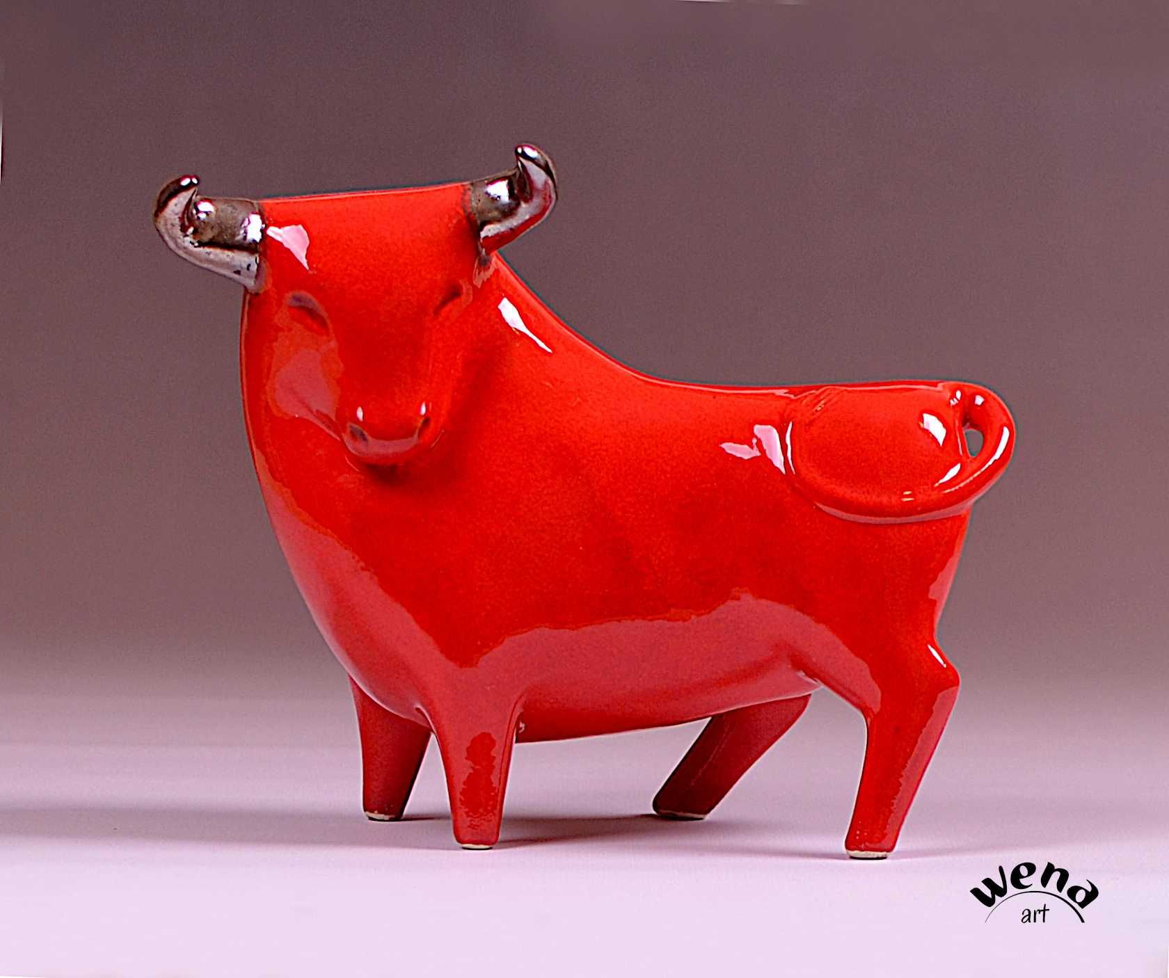 Figura byka byk ceramiczny