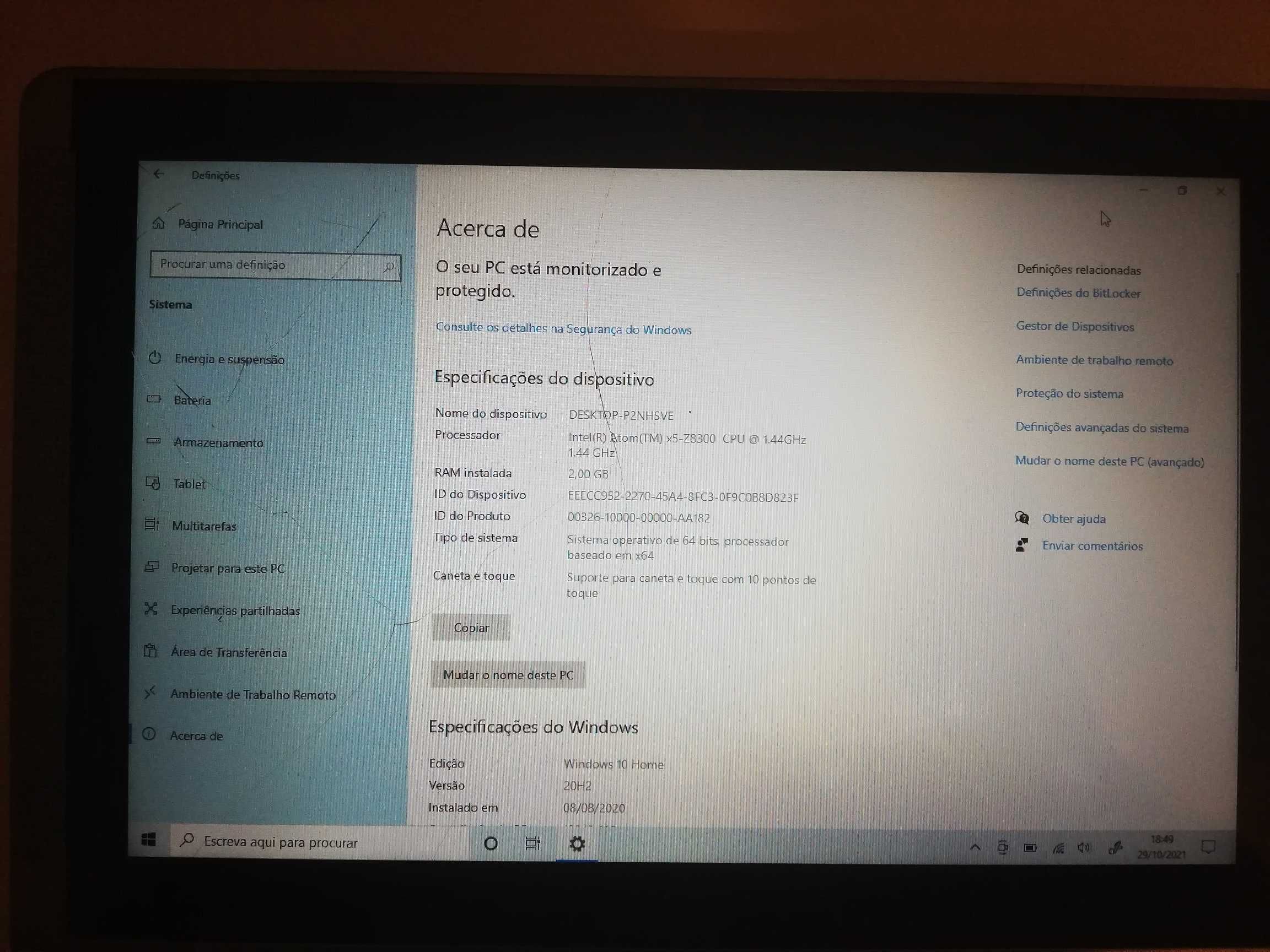 HP X2 10-n102np hibrido para peças
