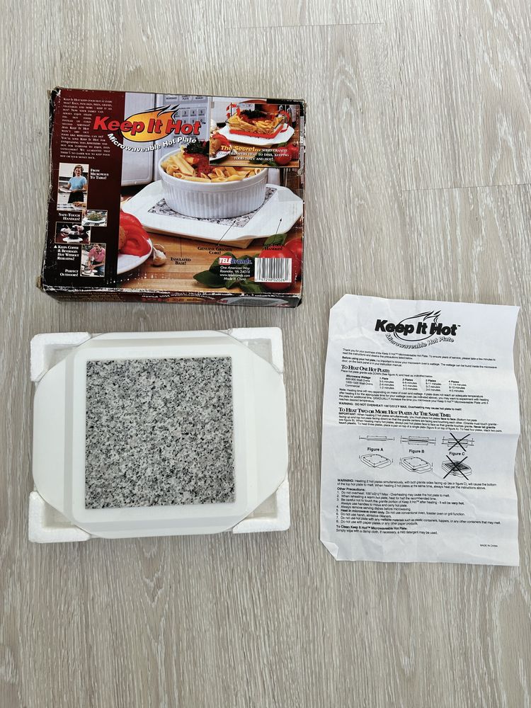 Горячий камень, термоподставка , Keep It Hot Microwave