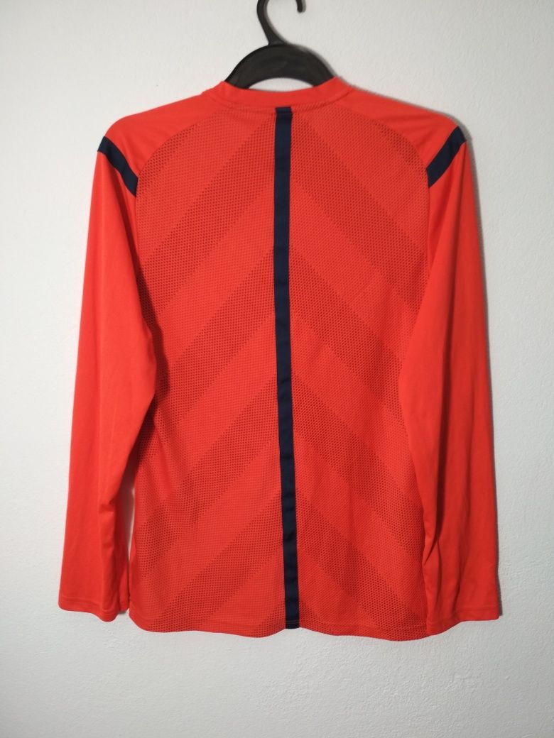 Adidas climacool czerwona sportowa koszulka longsleeve M