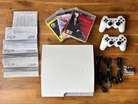 PlayStation 3 PS3, 320GB, biała white, komplet, karton