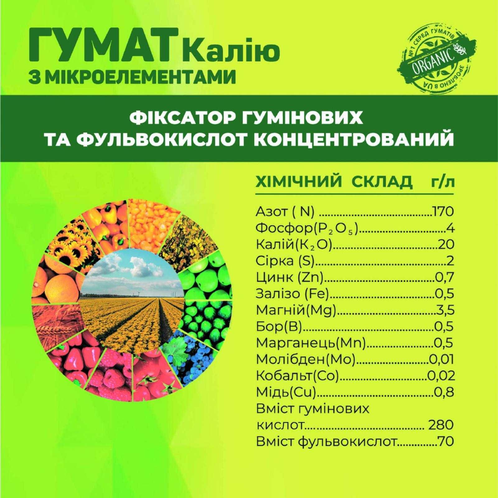 ГУМАТ Калію з мікроелементами
