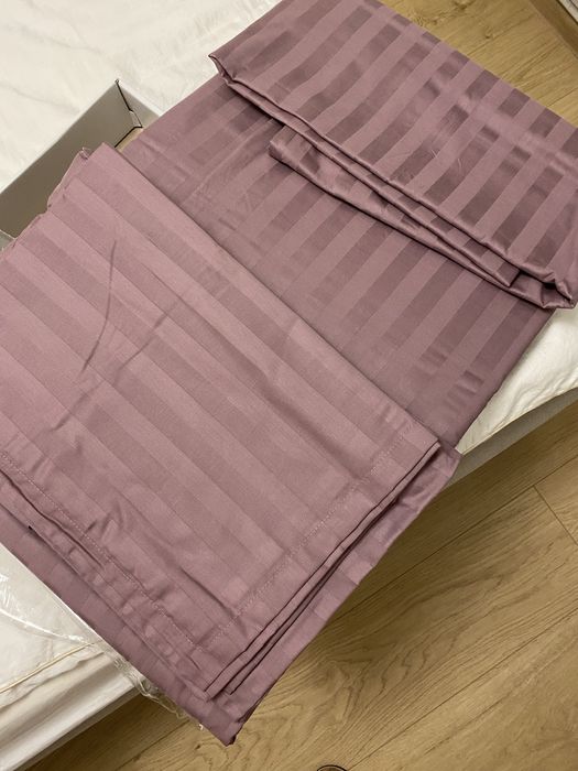 Комплект постільної білизни Tiare Євро Сатин Stripe 73