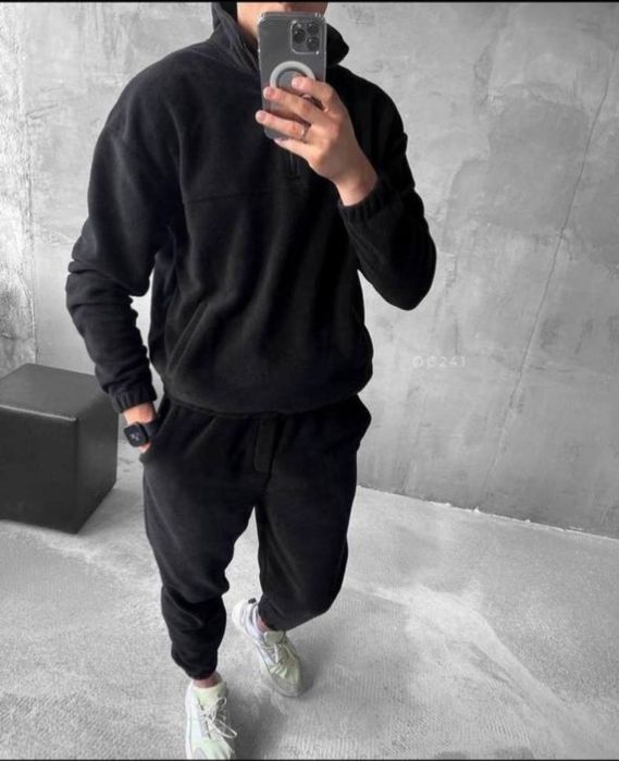 Теплий флісовий чоловічий костюм двосторонній фліс