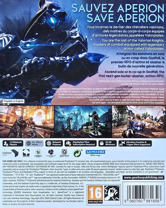 Godfall Playstation 5 PS5 Sklep Multigames Kraków