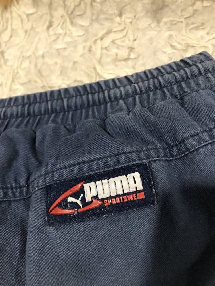 Spodnie dresy Puma rozmiar M granatowe vintage