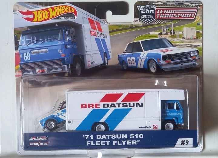 Team transport Datsun hot wheels rodas borracha