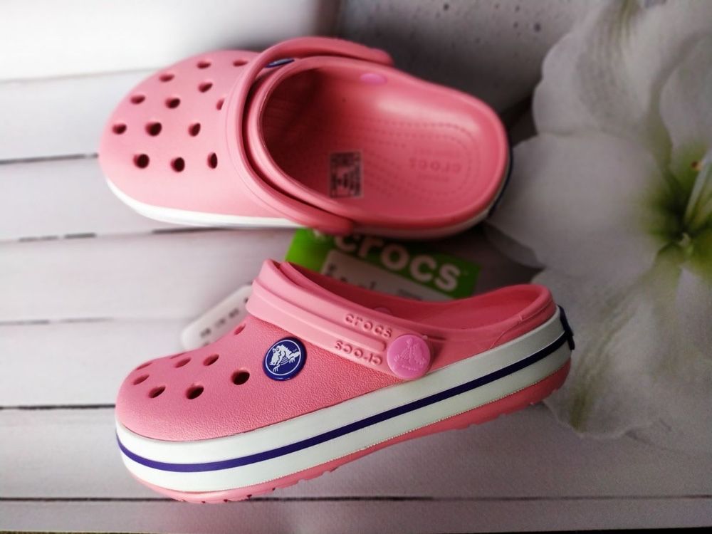 Кроксы крокбенд для мальчика и девочки Crocs Crocband 25 размер синие