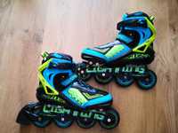 Rolki łyżworolki Lightning marki Spokey ABEC 7 Carbon roz.40 twardość