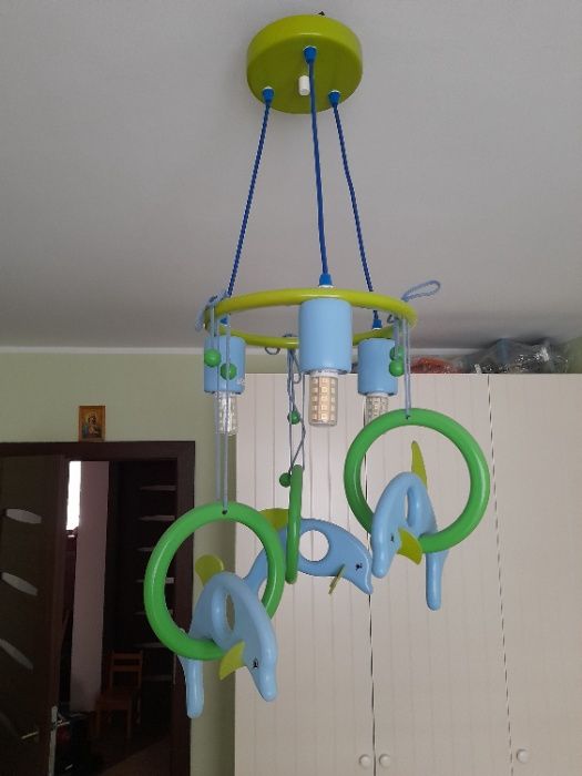 Lampa  pokój dziecięcy -  Klik Delfin x 3