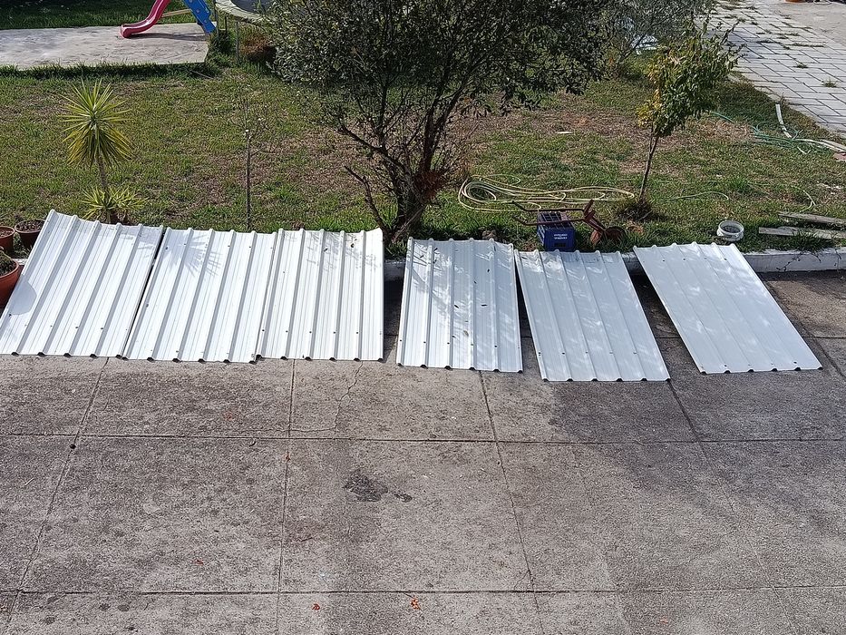 6 Chapas perfiladas sanduíche painel 5 ondas - VALOR FIXO