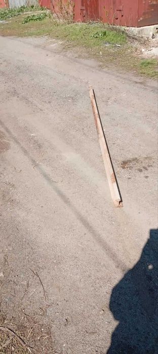 рейка сталева вузькоколійна, довжина 2.7м. профіль-висота 80,5 мм