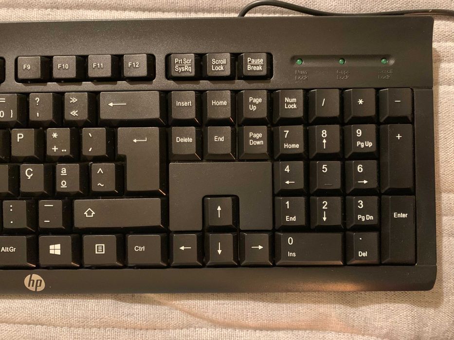 Teclado novo HP preto para computador