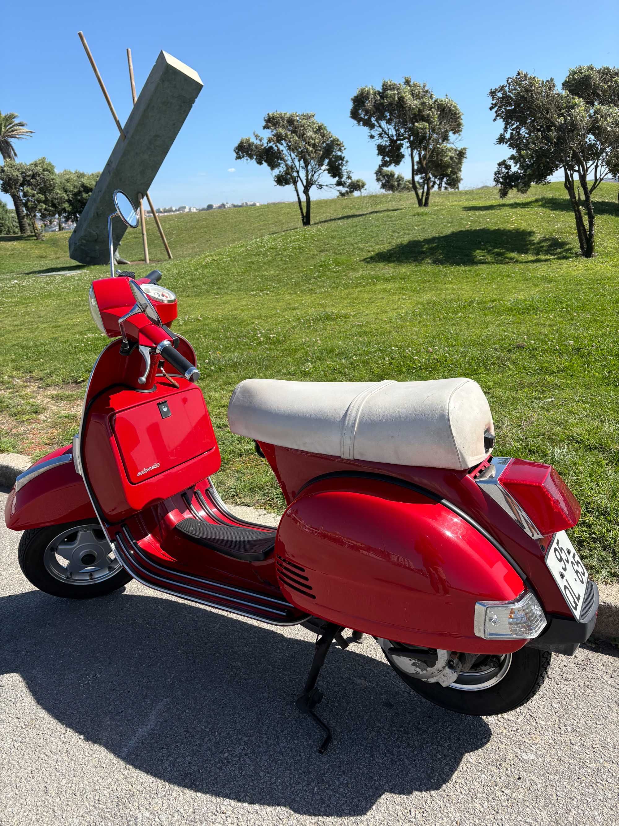 LML Star 125cc vermelha e branca | Revisão feita e jantes tubeless