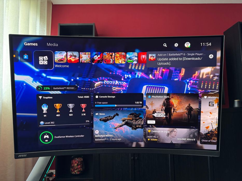 MSI MPG 321CURX QD-OLED Monitor gaming