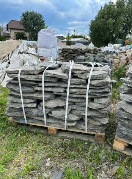 Łupek Szarogłazowy Płyty Ogrodowe Akwarium Elewacje Kaskady Ścieżka