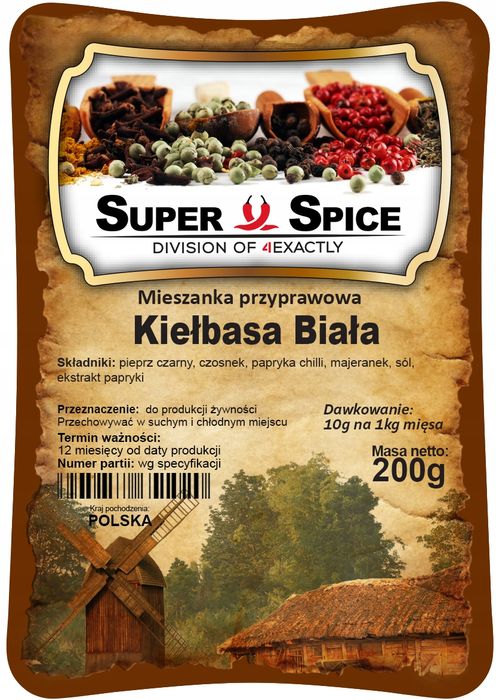 Mieszanka Przyprawowa Super Spice- Kiełbasa Biała - 200g