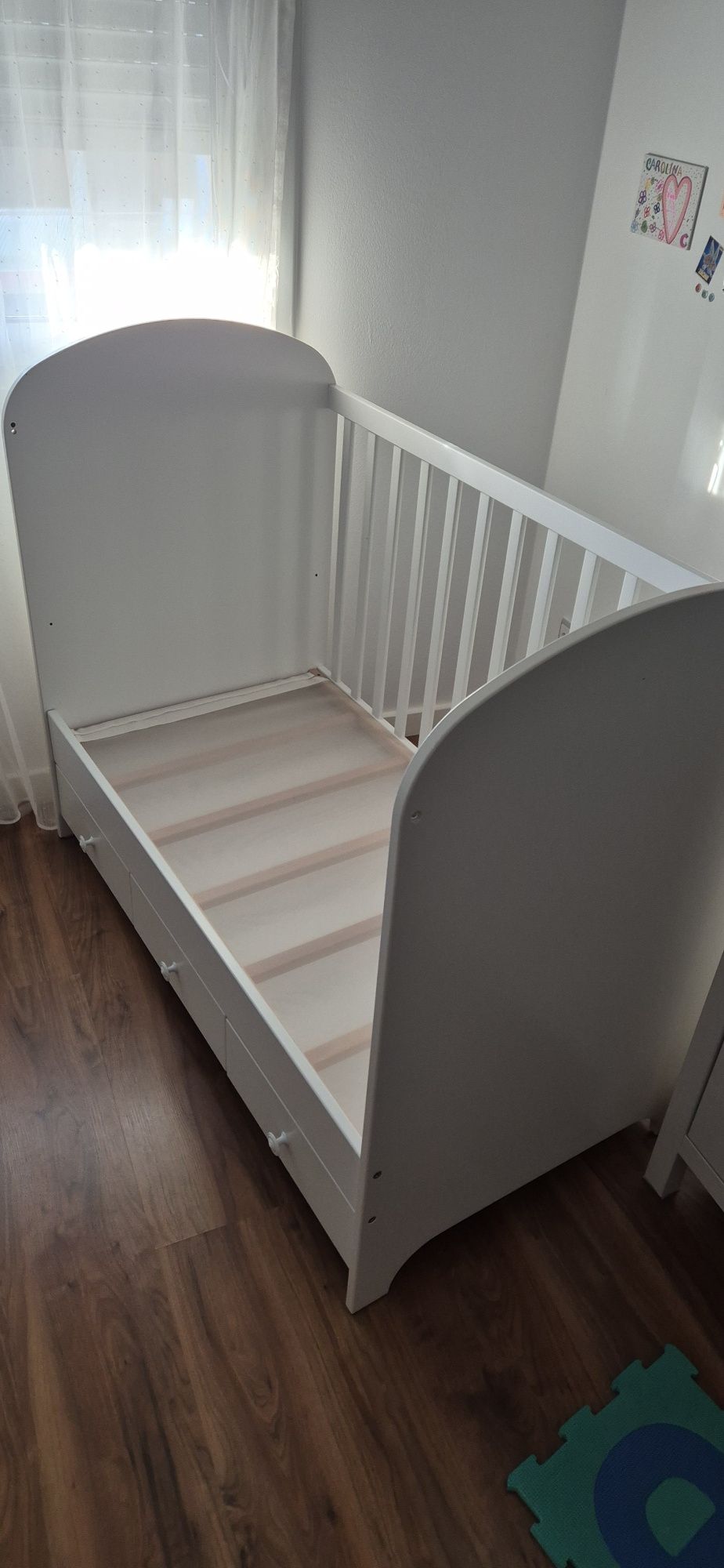 Cama de grades bebé/Criança GONATT IKEA+Colchão