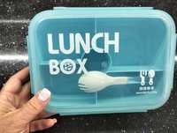 Śniadaniówka ze sztućcami lunch box nowy