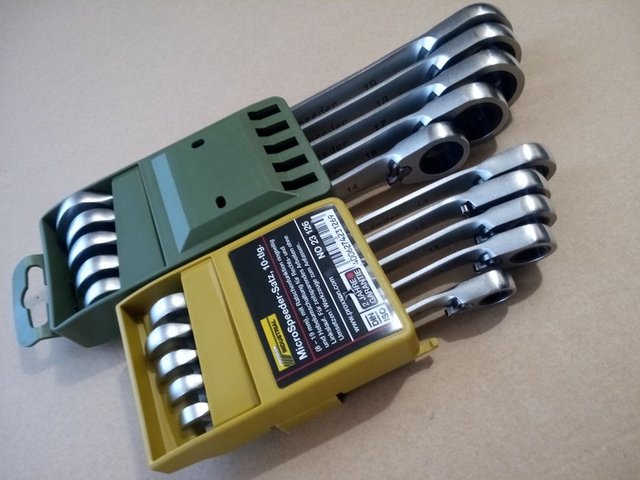 Proxxon 23 126 klucze płaskooczkowe micro Spider z grzechotką 10 sztuk