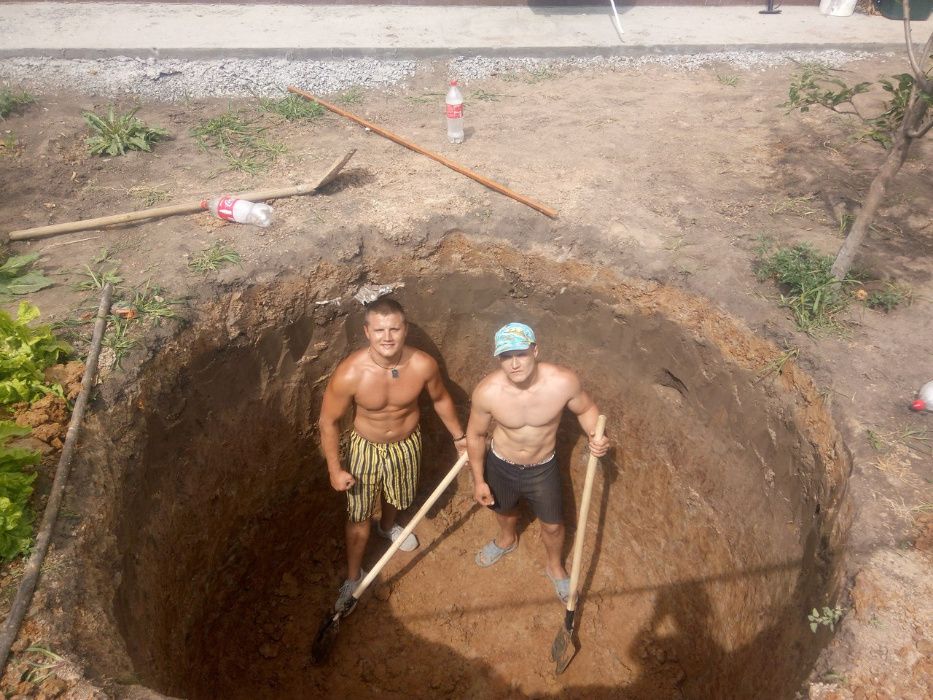 канализация , септик , выкопать колодязь,чистка колодцев