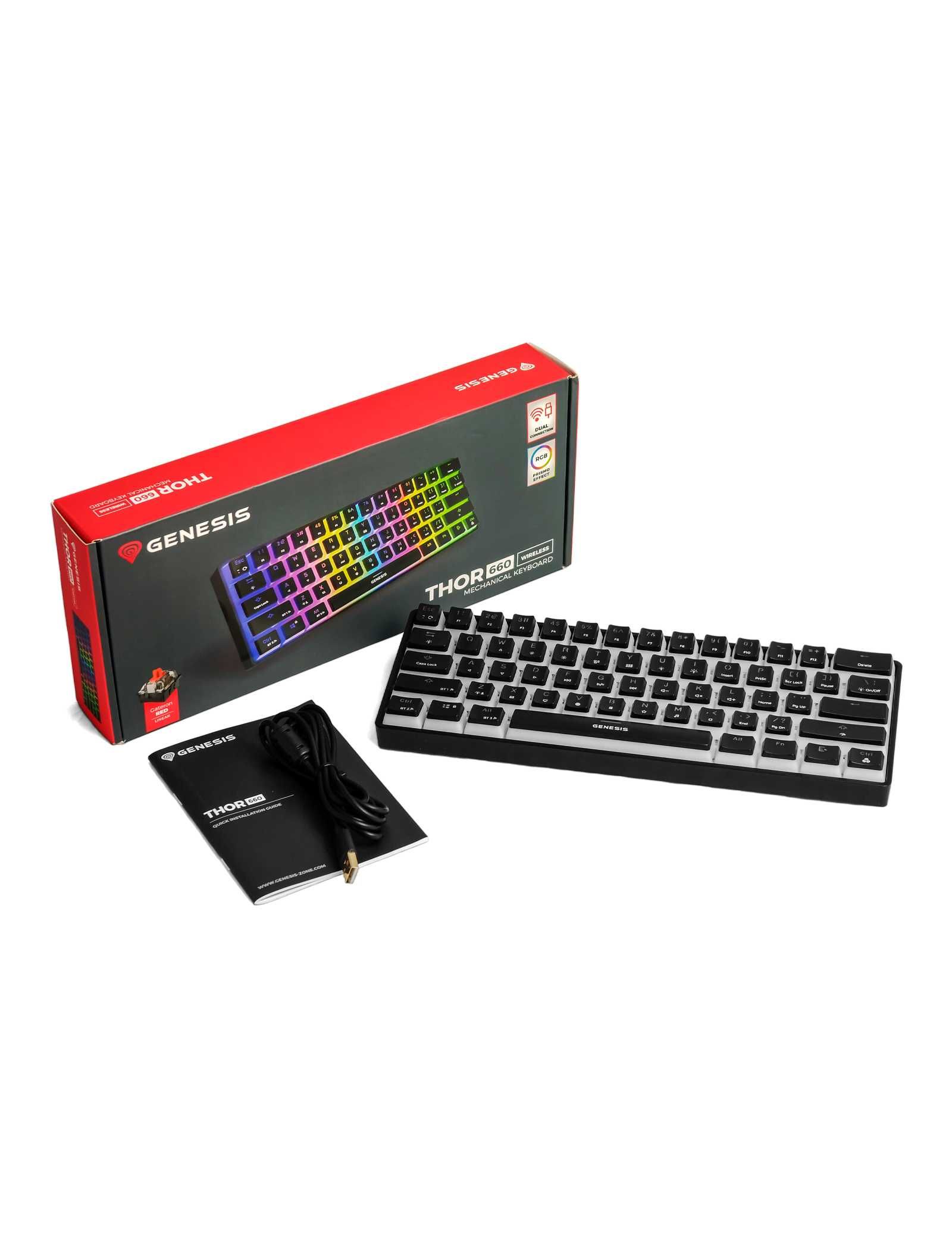 Klawiatura mechaniczna Genesis Thor 660 RGB | Jak nowa z gwarancją!