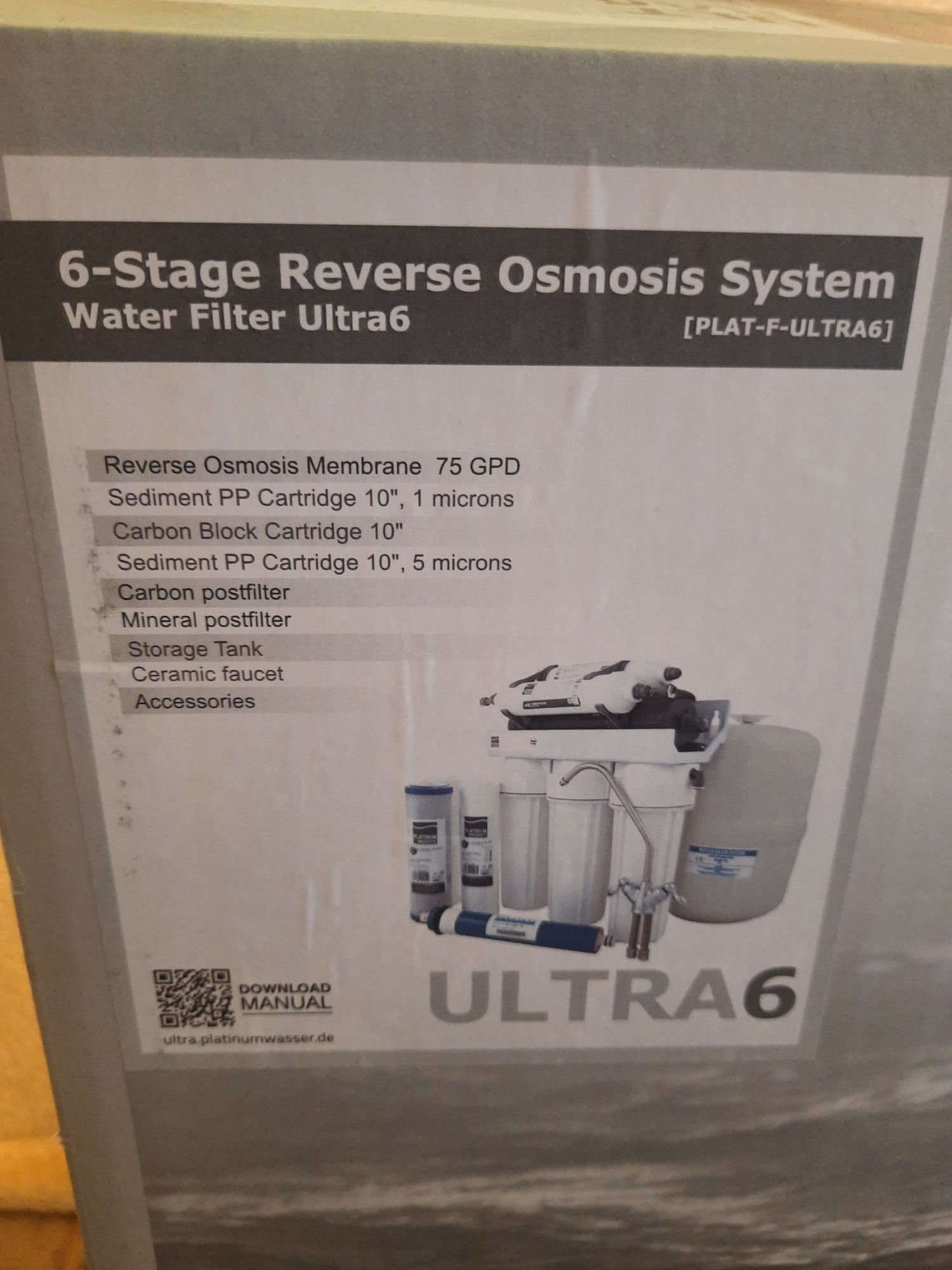 Filtr do wody Ultra6 odwrócona osmoza