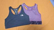 2 nowych sportowych stanika the north face oraz h&m w rozmiarze S