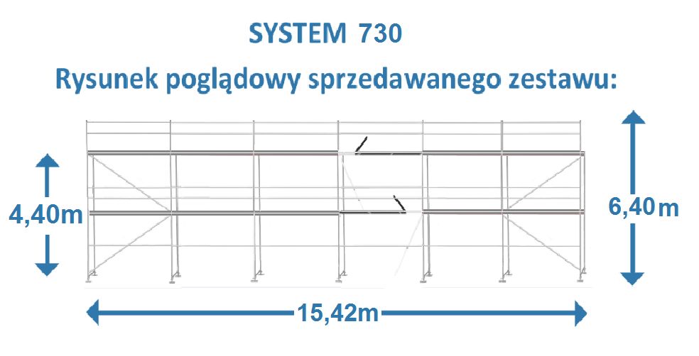 Aluminiowe rusztowanie elewacyjne SYSTEM 730 rusztowania