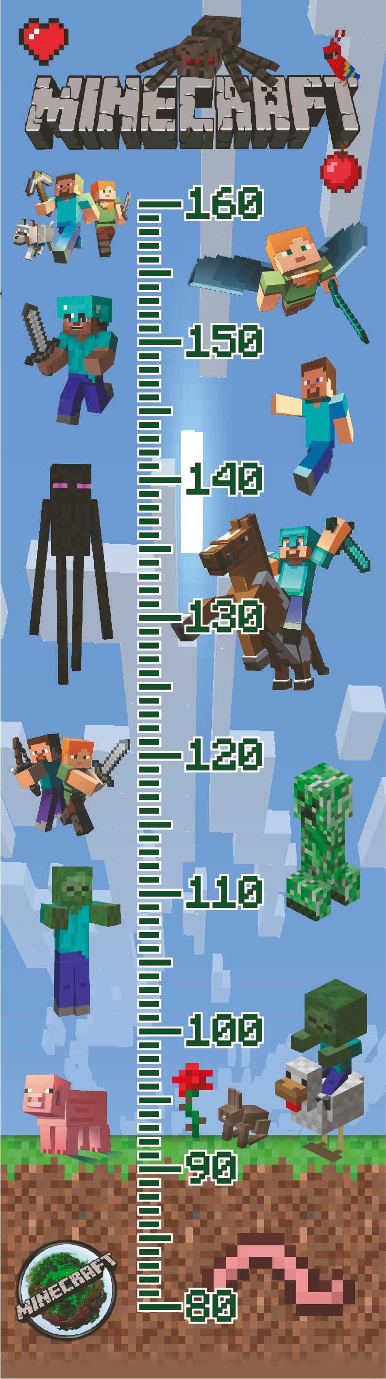 Ростомер-наклейка Minecraft