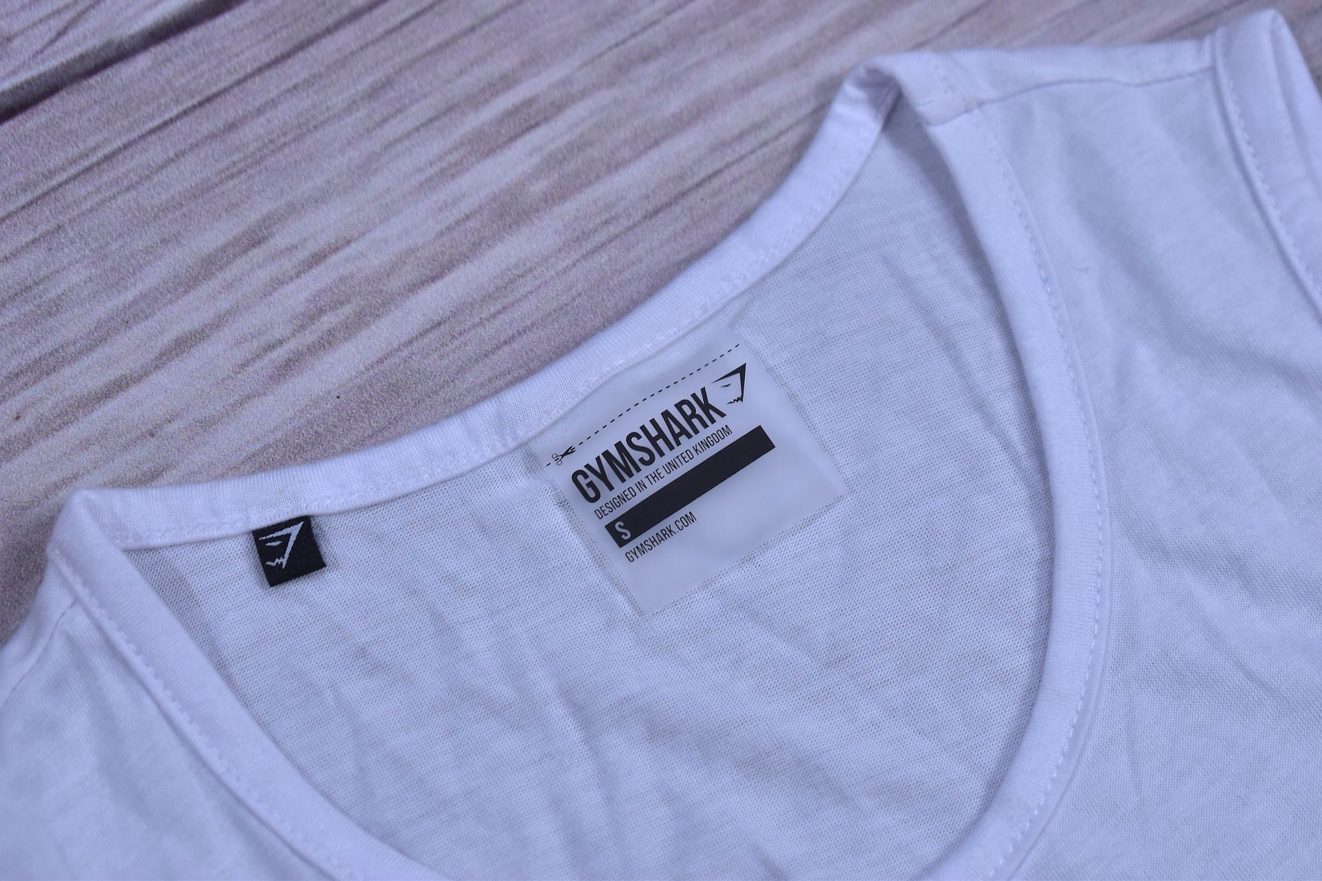 Gymshark Biała Koszulka Bokserka Bezrękawów / S