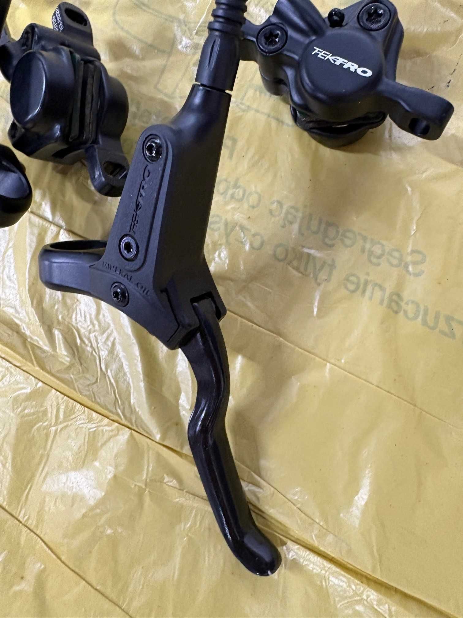 Kompletny napęd 3x8 Shimano/Tektro/Microshift Hamulce hydrauliczne