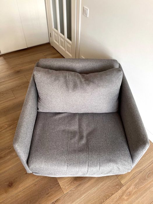 Крісло-ліжко NORODDEN світло-сірий