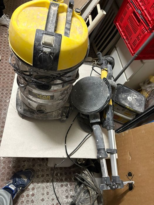 Girafa lixadeira + aspirador industrial