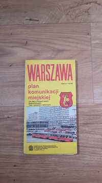 Plan miasta starej Warszawa z 1989 r