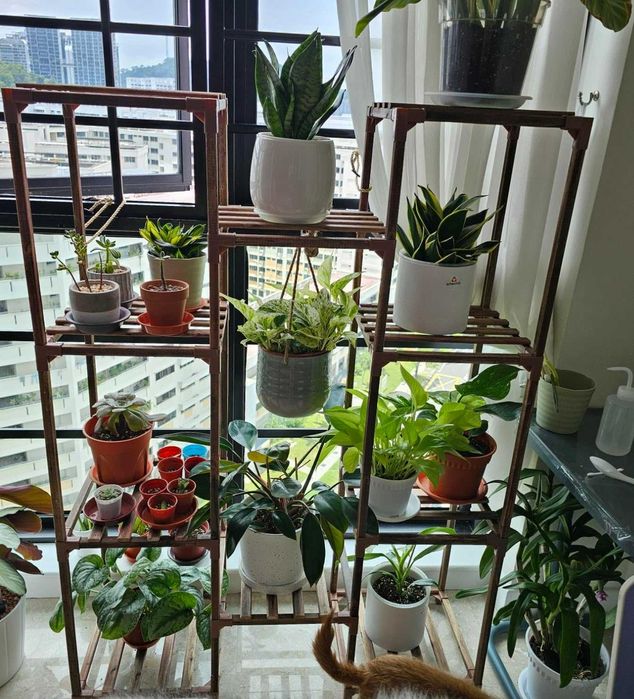 Duży kwietnik stojak na kwiaty na 10 doniczek dom ogród taras półki