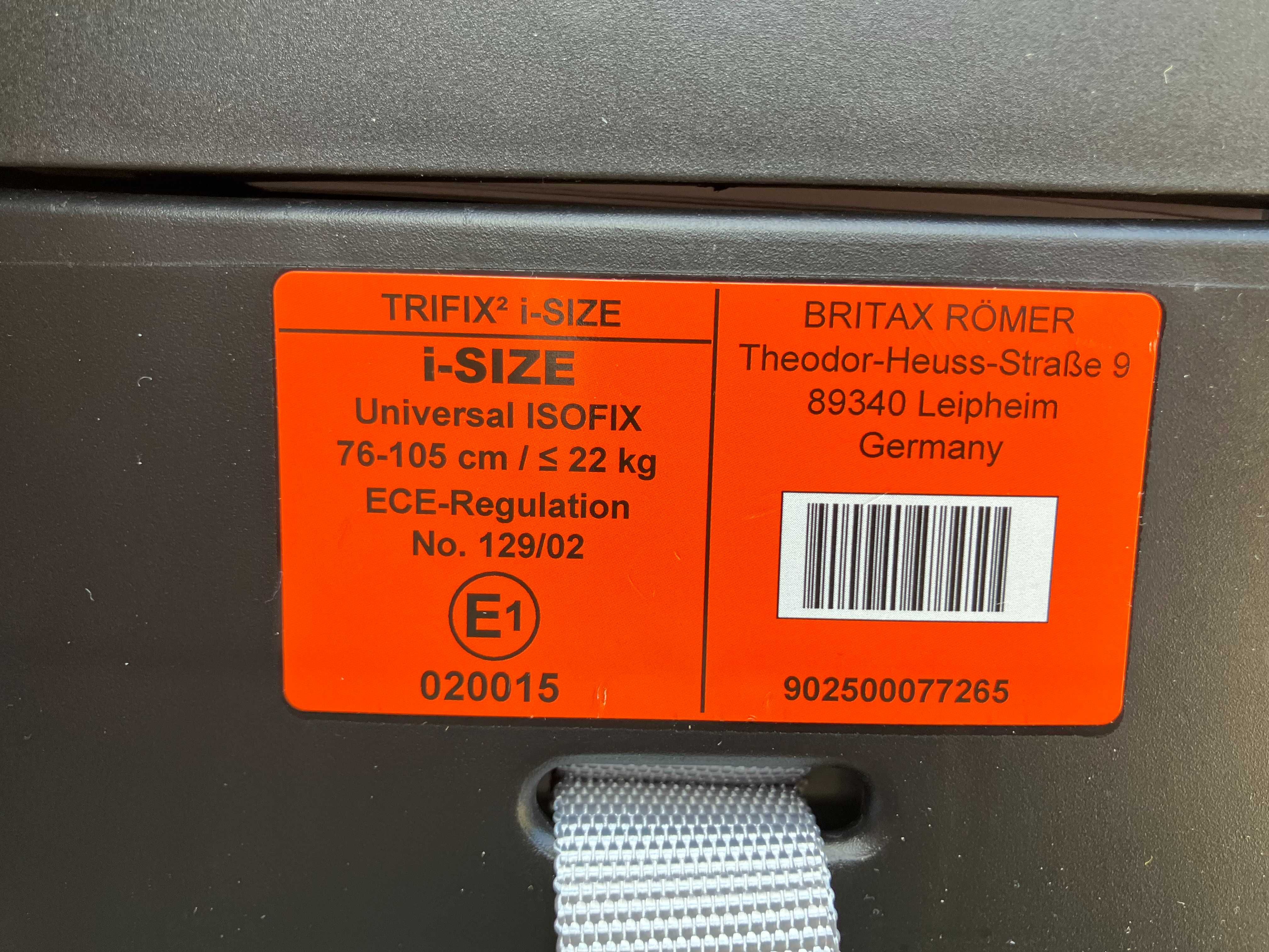 Oryginalny fotelik dziecięcy AUDI TRIFIX2 I-SIZE 4M0.019.903