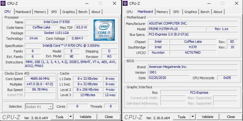 PC (Системний блок) - i7 9700; 32gb; SSD - 500gb; HDD - 1tb