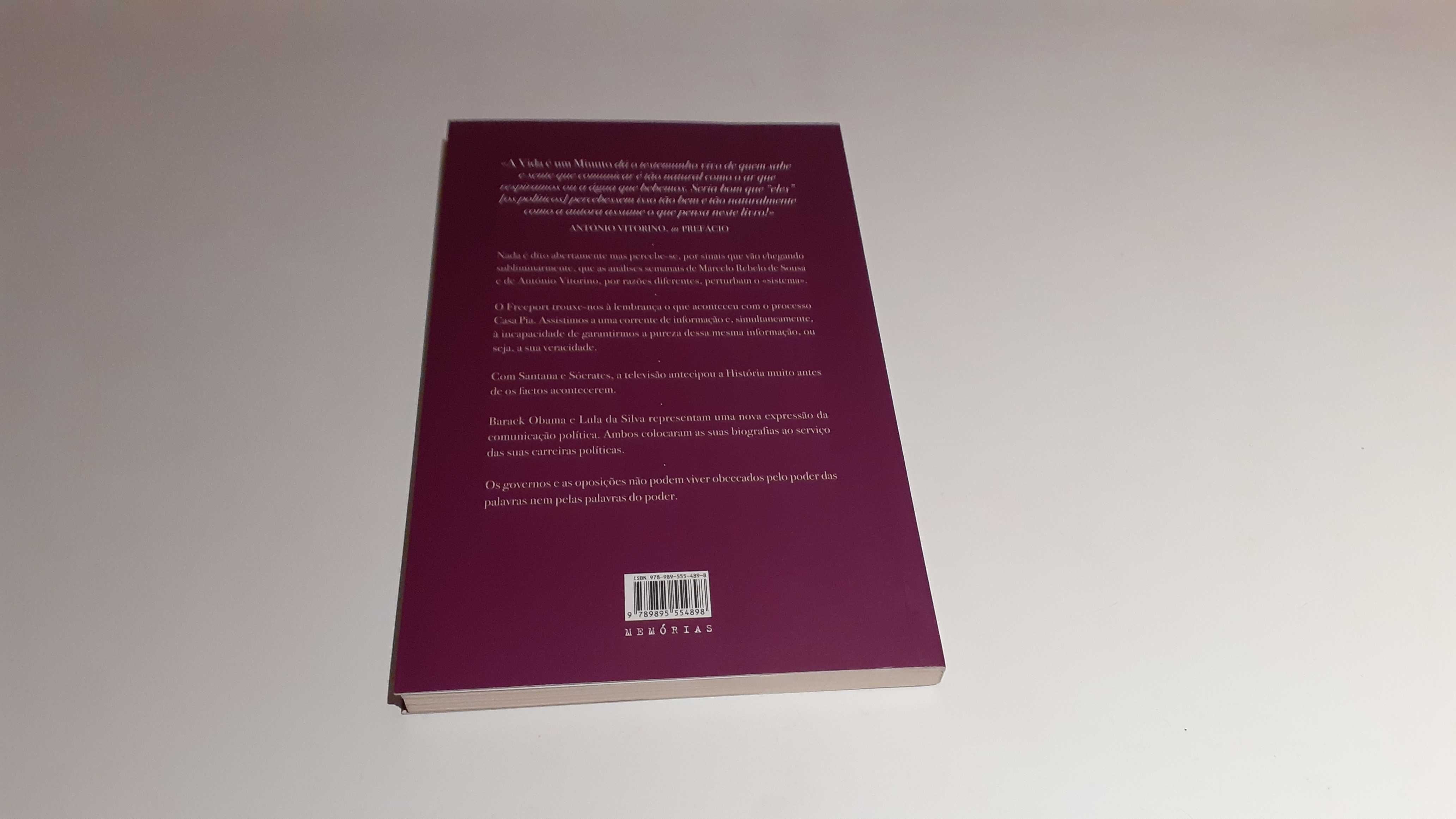 Livro como novo "A Vida é um Minuto” de Judite Sousa