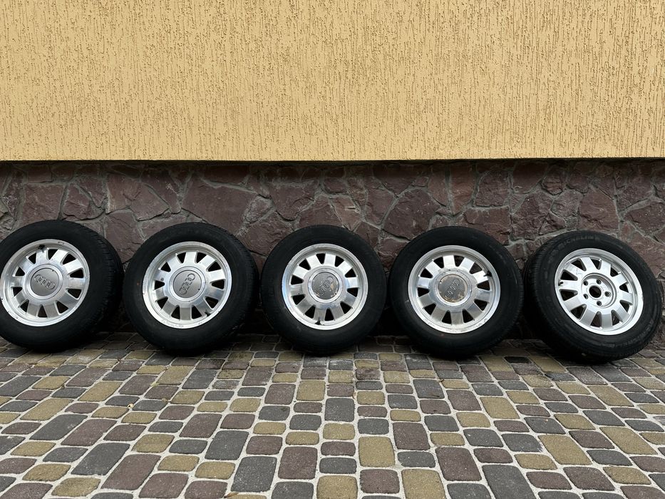 Продам Диски комплект ковані AUDI R15 5*112 з резиною  195/65 R15