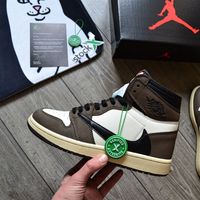 Кроссовки Nike Air Jordan 1 Retro High Travis Scott Cactus Jack 40-45