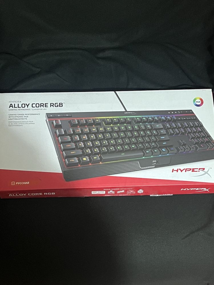 Клавиатура hyper X alloy core RGB мембрана